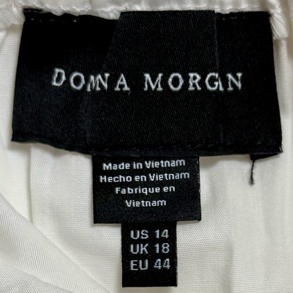 NWT Donna Morgan White‎ Tiered Stretch Cotton Maxi Sundress Sz 10 - Picture 13 of 13
